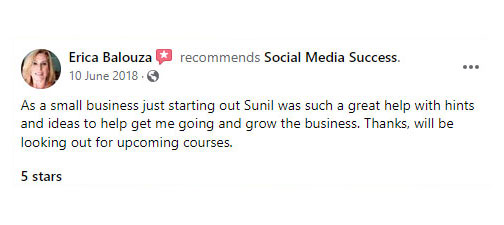 Facebook recommendation for Social Media Success