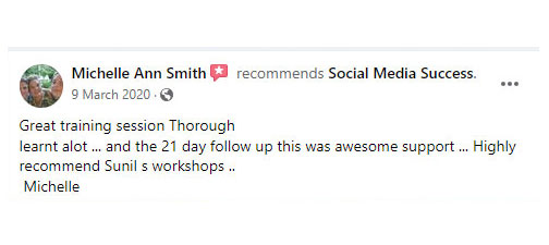 Facebook recommendation for Social Media Success